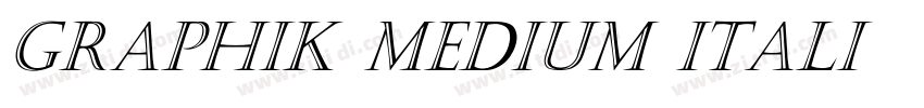 Graphik Medium Itali字体转换